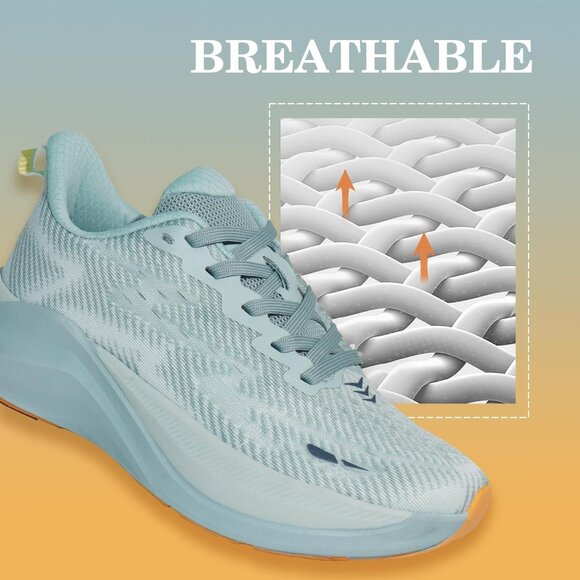 Hawkwell Women's Blue Cloud Zero Breathable Cushion Active Walking Sneakers - Picture 5 of 6